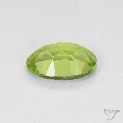 Peridoto Verde amarelado Natural 0.89ct, oval, VS