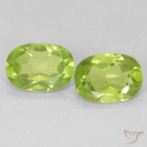 1.64ctw Natural Verde claro Peridoto, oval, VVS-VS