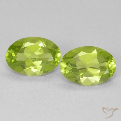 1.60ctw Natural Verde claro Peridoto, oval, VVS-VS