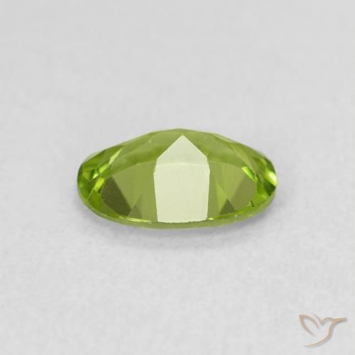 Peridoto verde vivo Natural 0.78ct, oval, VS