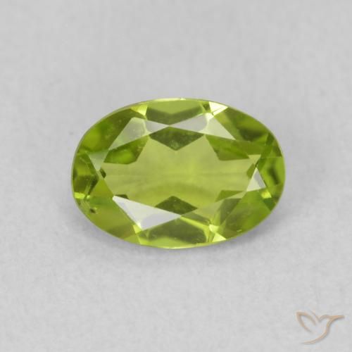 0.84ct Natural verde vivo Peridoto, oval, VS