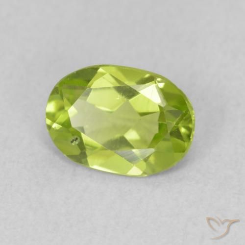 Peridoto Verde claro Natural 0.80ct, oval, VS