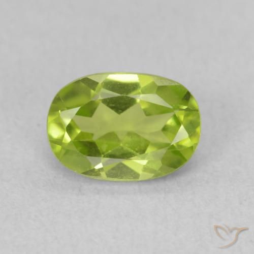 0.93ct Natural Verde claro Peridoto, oval, VS