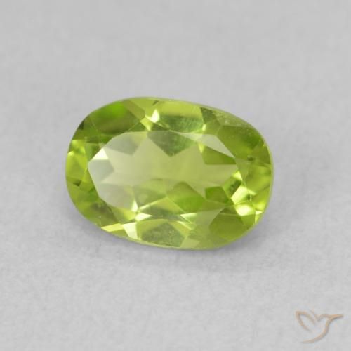 Peridoto Verde claro Natural 0.93ct, oval, VS