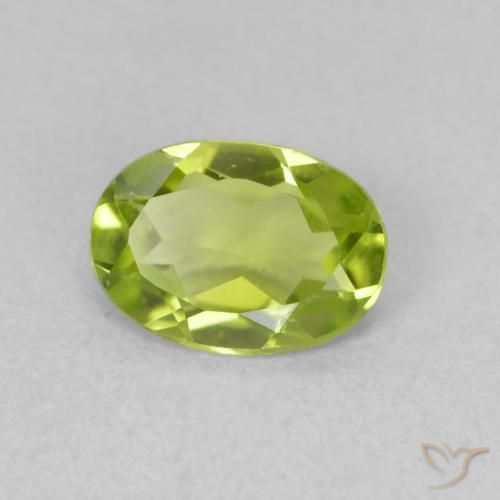 Peridoto Verde claro Natural 0.77ct, oval, VVS-VS