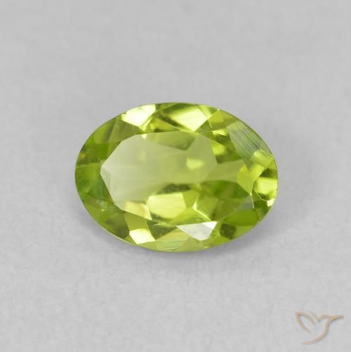 Peridoto Verde claro Natural 0.72ct, oval, VVS-VS