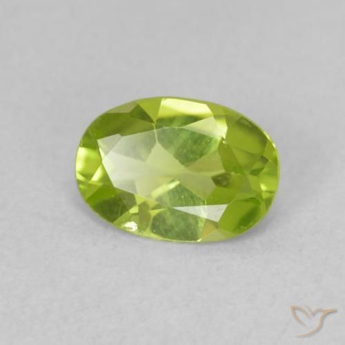 Peridoto Verde claro Natural 0.74ct, oval, VVS-VS