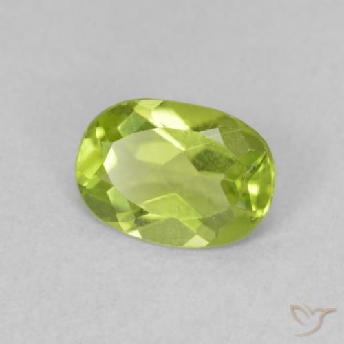 Peridoto Verde claro Natural 0.76ct, oval, VVS-VS