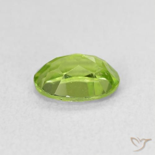 Peridoto verde vivo Natural 0.95ct, oval, VS