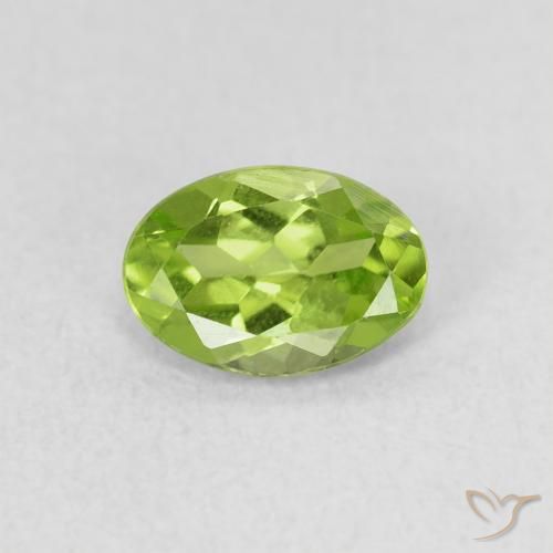 0.73ct Natural verde vivo Peridoto, oval, VS