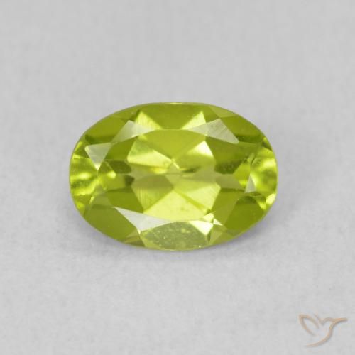 0.79ct Natural Verde claro Peridoto, oval, VS
