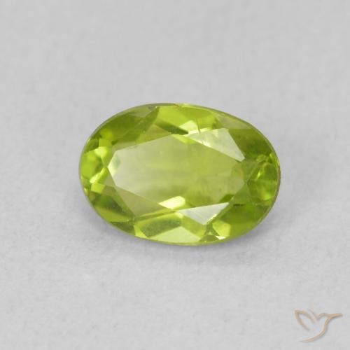 Peridoto Verde claro Natural 0.89ct, oval, VS
