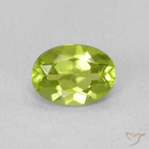 0.83ct Natural Verde claro Peridoto, oval, VS
