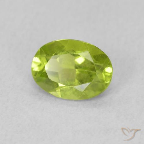 Peridoto Verde claro Natural 0.83ct, oval, VS