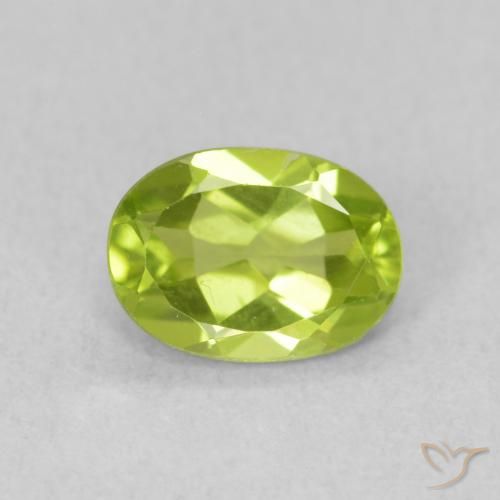 0.89ct Natural Verde claro Peridoto, oval, VS, Photo A