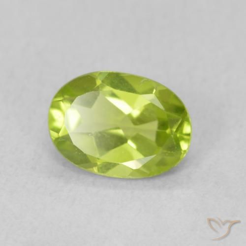 Peridoto Verde claro Natural 0.89ct, oval, VS
