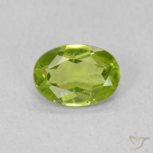0.83ct Natural verde vivo Peridoto, oval, VS
