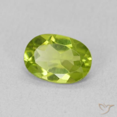 Peridoto Verde médio Natural 0.83ct, oval, VS