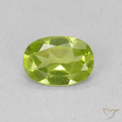0.73ct Natural Verde claro Peridoto, oval, VS