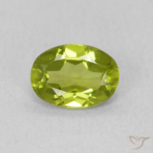 0.82ct Natural Verde oliva Peridoto, oval, VS