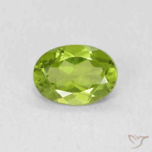 0.92ct Natural verde vivo Peridoto, oval, VS