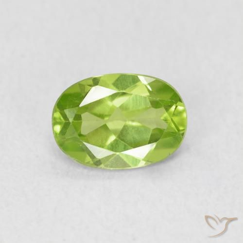 0.83ct Natural verde vivo Peridoto, oval, VS