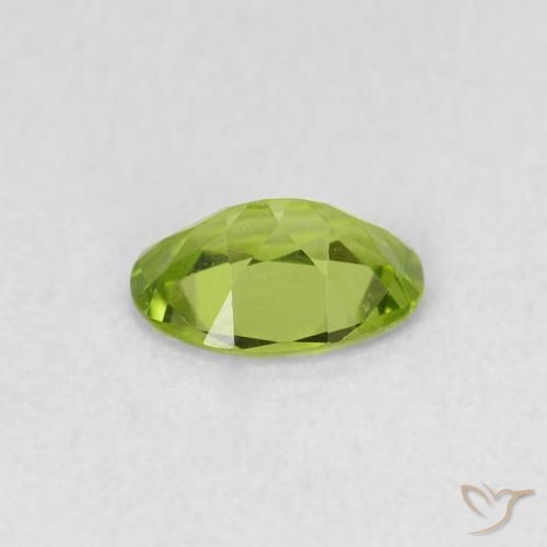 Peridoto Verde amarelado Natural 0.67ct, oval, VVS-VS