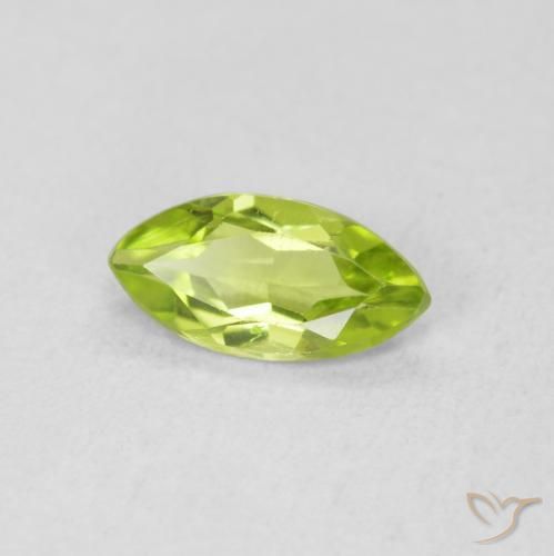 Peridoto Verde claro Natural 0.56ct, Marquesa, VS