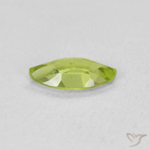 Peridoto Verde claro Natural 0.56ct, Marquesa, VS