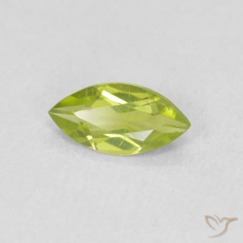 Peridoto Verde claro Natural 0.57ct, Marquesa, VS