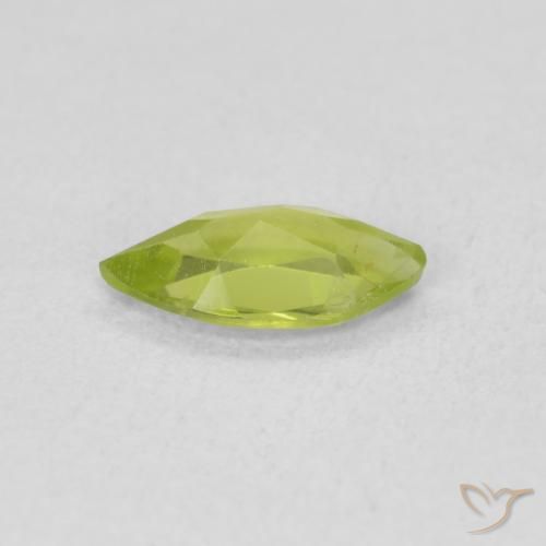 Peridoto Verde claro Natural 0.57ct, Marquesa, VS