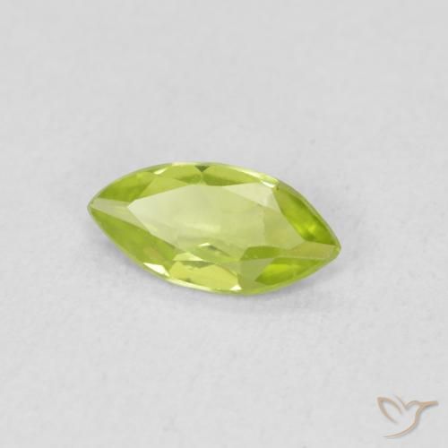 Peridoto Verde claro Natural 0.50ct, Marquesa, VS