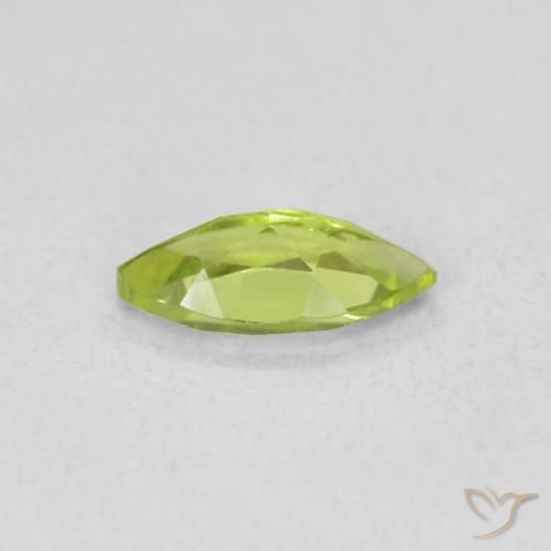 Peridoto Verde médio Natural 0.60ct, Marquesa, VS