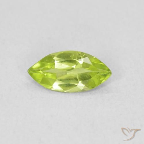 0.47ct Natural Verde médio Peridoto, Marquesa, VS