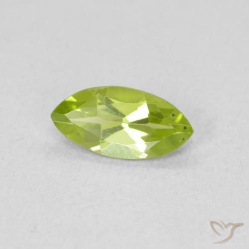 Peridoto Verde claro Natural 0.55ct, Marquesa, VS