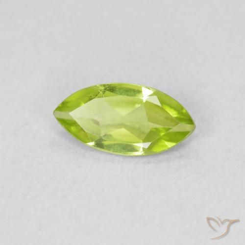 Peridoto Verde claro Natural 0.54ct, Marquesa, VS