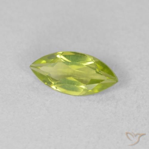 Peridoto Verde claro Natural 0.50ct, Marquesa, VVS-VS