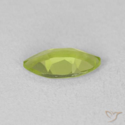 Peridoto Verde claro Natural 0.58ct, Marquesa, VVS-VS