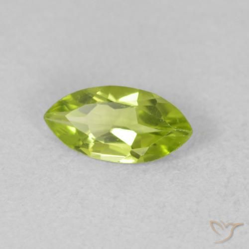 Peridoto Verde claro Natural 0.52ct, Marquesa, VVS-VS