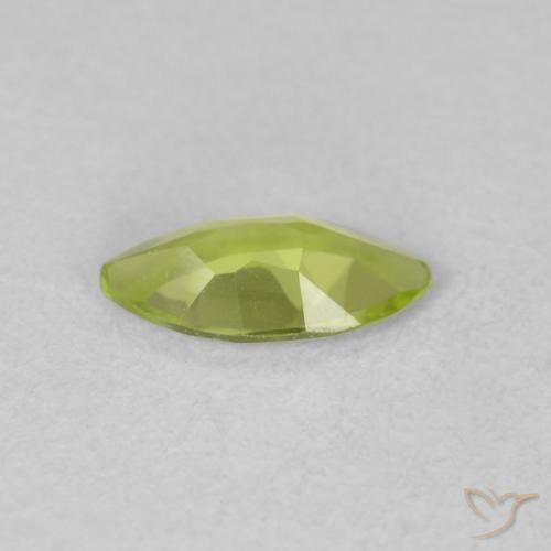Peridoto Verde claro Natural 0.52ct, Marquesa, VVS-VS