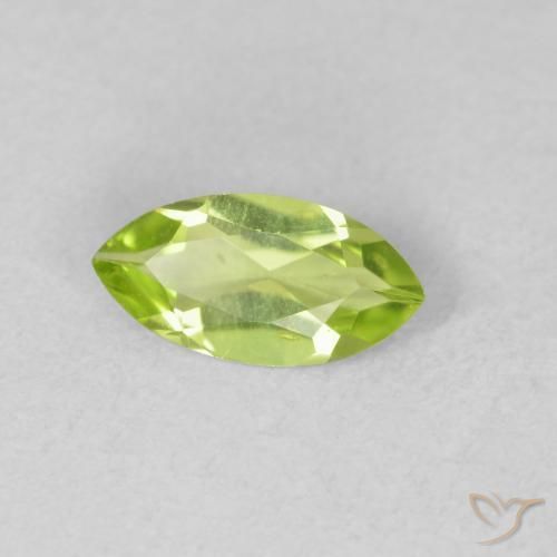 Peridoto Verde Vivo Claro Natural 0.54ct, Marquesa, VVS-VS