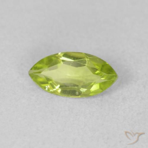 Peridoto Verde claro Natural 0.56ct, Marquesa, VVS-VS