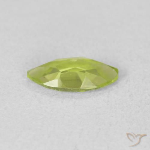 Peridoto Verde claro Natural 0.56ct, Marquesa, VVS-VS