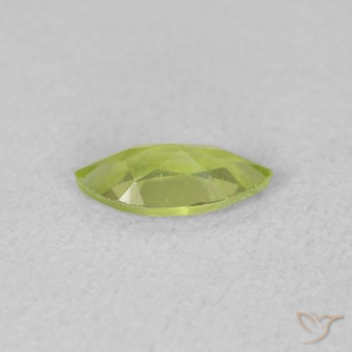 Peridoto Verde claro Natural 0.45ct, Marquesa, VVS-VS