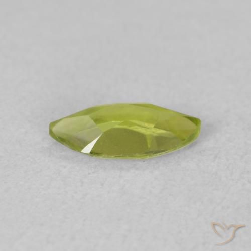 Peridoto Verde claro Natural 0.56ct, Marquesa, VVS-VS