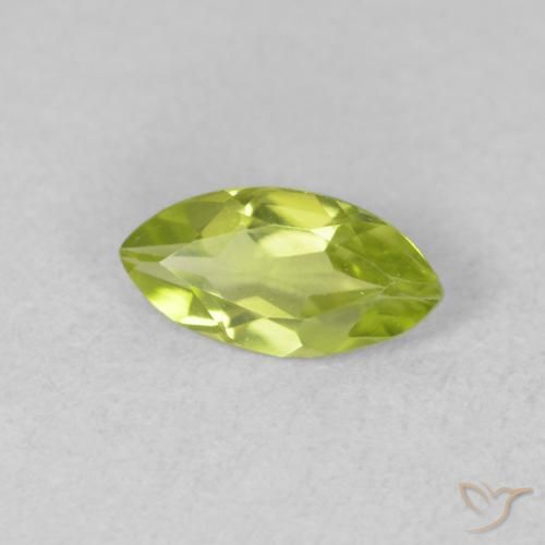 Peridoto Verde claro Natural 0.55ct, Marquesa, VVS-VS