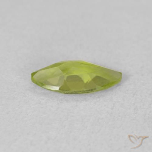 Peridoto Verde claro Natural 0.55ct, Marquesa, VVS-VS
