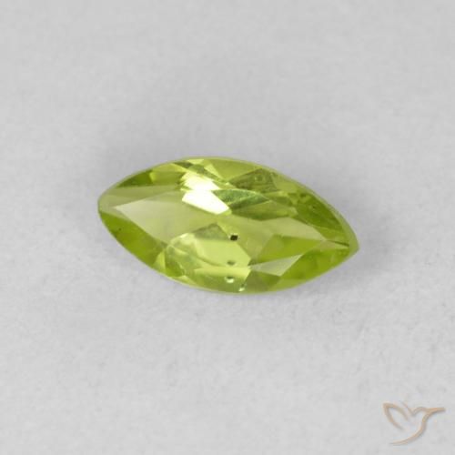 Peridoto Verde claro Natural 0.63ct, Marquesa, VS