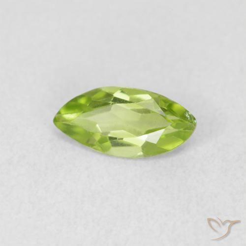 Peridoto Verde claro Natural 0.58ct, Marquesa, VS