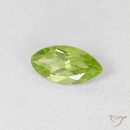 Peridoto Verde Vivo Claro Natural 0.64ct, Marquesa, VS